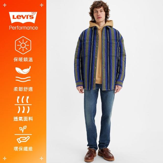 【LEVIS 官方旗艦】男款 511低腰修身窄管牛仔褲 / 深藍刷色水洗 / 保暖彈性布料舒適 熱賣單品