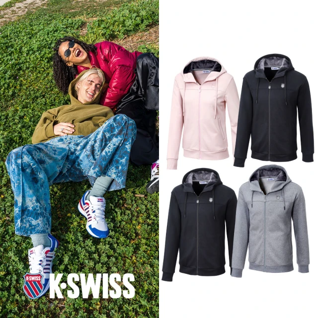 K-SWISS 刷毛連帽外套 Hoodie W/Fur Jacket-男女-四款任選