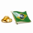 【A-ONE 匯旺】Brazil 巴西 國徽別針 徽章 金屬配飾 別針 紀念品 配飾 西裝 配飾 升旗