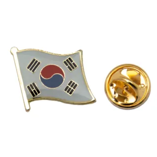 【A-ONE 匯旺】Korea 韓國金屬胸章 國旗胸章 金屬飾品 國旗胸針 金屬胸徽 國旗別針 遊行