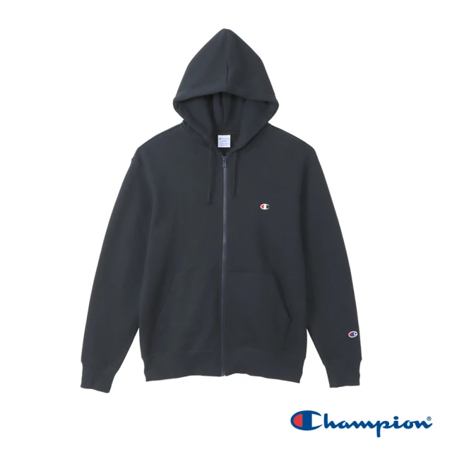 Champion 官方直營-經典款LOGO連帽外套-男(深藍色)