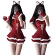 【愛衣朵拉】貓女裝披肩7件組合 聖誕節服裝cosplay角色扮演派對服飾(變裝派對貓女僕服飾)