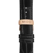【MIDO 美度】官方授權 Baroncelli 永恆系列機械錶- 玫瑰金/39mm(M0374073603101)