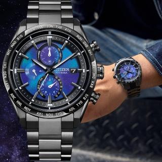 【CITIZEN 星辰】HAKUTO-R限定 鈦金屬 光動能電波計時手錶 送行動電源 開學(AT8285-68Z)