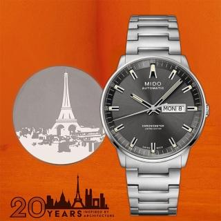【MIDO 美度】官方授權 COMMANDER 香榭系列20週年限量機械錶-40mm 畢業禮物 手錶(M0214311106102)