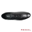 【REGAL】GORE-TEX防水透氣皮質綁帶休閒鞋 黑色(70CL-BL)