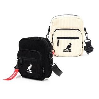 【KANGOL】袋鼠 燈芯絨側揹包 62551708(小方包 斜揹包)
