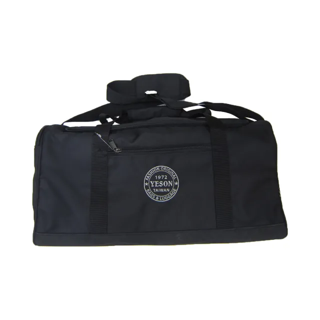 【YESON】旅行袋中小容量主袋+外袋共四層(固定拉桿MIT製超輕耐磨高單數纖維防水尼龍提肩背附長背帶)