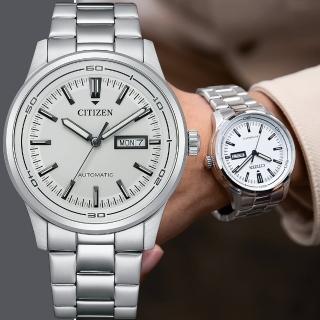 【CITIZEN 星辰】限量 Day-Date 日曆機械錶 男錶 畢業禮物(NH8400-87A)