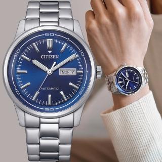【CITIZEN 星辰】限量 Day-Date 日曆機械錶 男錶 畢業禮物(NH8400-87L)