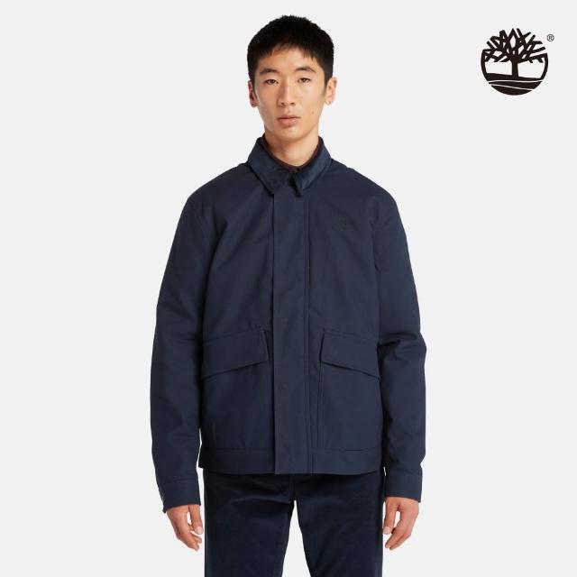 【Timberland 官方旗艦】男款深寶石藍鋪棉外套(A2A48433)