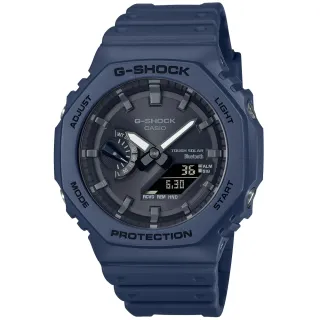 【CASIO 卡西歐】G-SHOCK  藍牙連線 太陽能八角雙顯腕錶 禮物推薦 送禮首選(GA-B2100-2A)