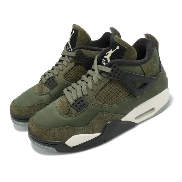 NIKE 耐吉】Air Jordan 4 Retro SE Craft Medium Olive 綠男鞋4