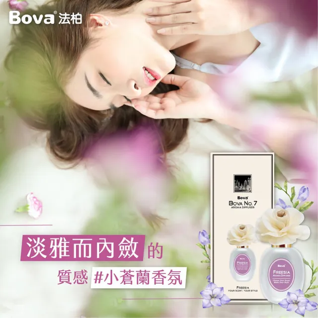 【Bova 法柏精品香氛】花漾經典擴香3入組 擴香瓶x1+補充瓶x2(4款香味 香氛 擴香 送禮) 禮物)