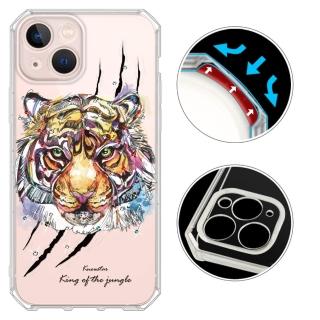 【KnowStar】iPhone 系列 鏡頭全包覆彩鑽防摔魔方軍規手機殼-虎嘯(i16ProMax/i16Plus/i15/i14/i13/i12/i11)