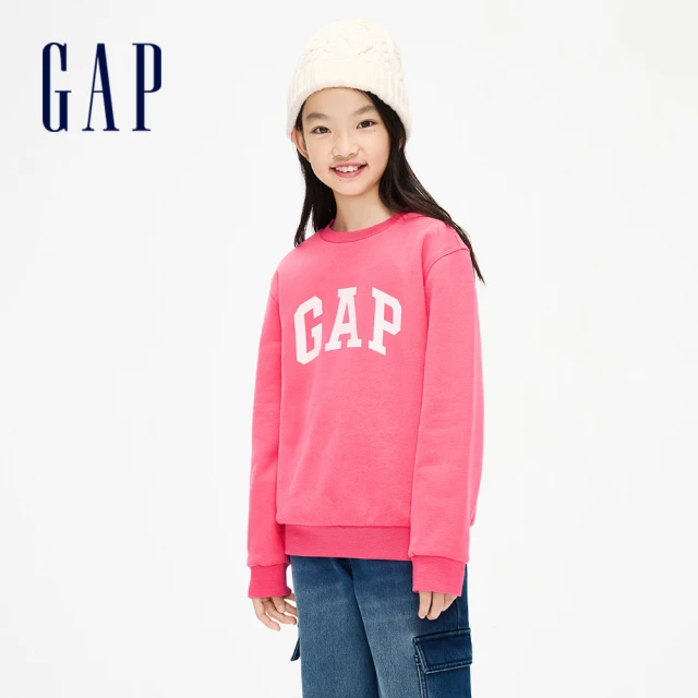 GAP 兒童裝 Gap x DAP聯名 Logo印花刷毛帽T