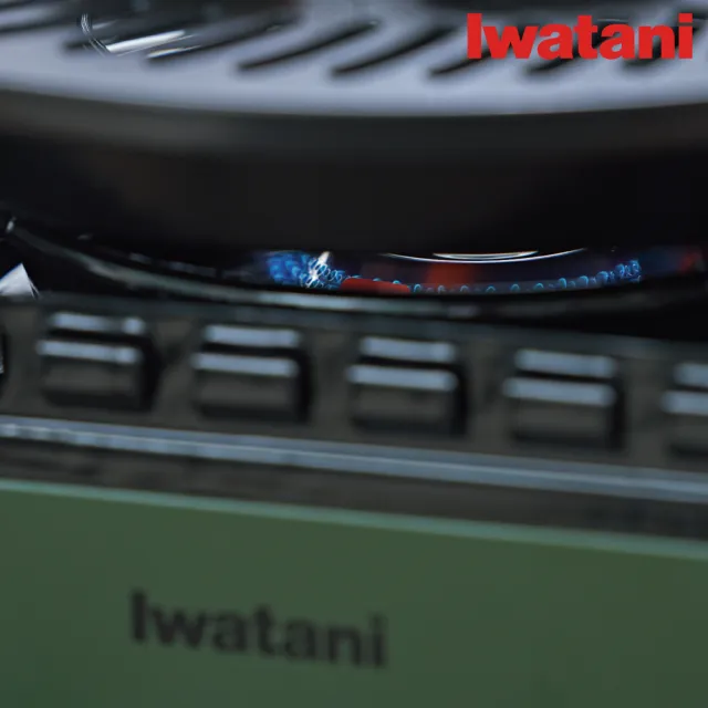【Iwatani 岩谷】綠武士卡式爐 3.3kW及岩谷鑄鐵烤盤瓦斯罐三入組(CB-ODX-1-OL-set001)