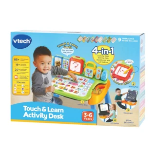 【ToysRUs 玩具反斗城】Vtech 4合1互動學習桌椅組(多功能點讀學習桌組/學前玩具/益智玩具/STEAM玩具)