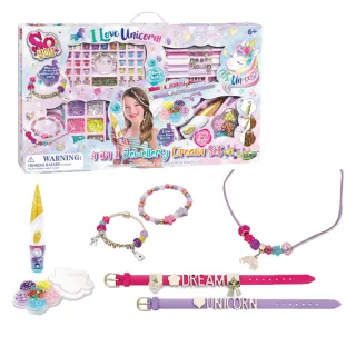 【ToysRUs 玩具反斗城】So Beads So You 夢幻獨角獸串飾組(益智玩具 少女玩具 女孩玩具 手工藝品 裝飾)