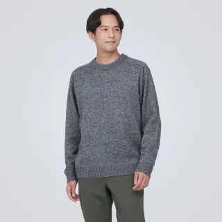 【MUJI 無印良品】男羊毛混氂牛毛圓領針織衫(共3色)