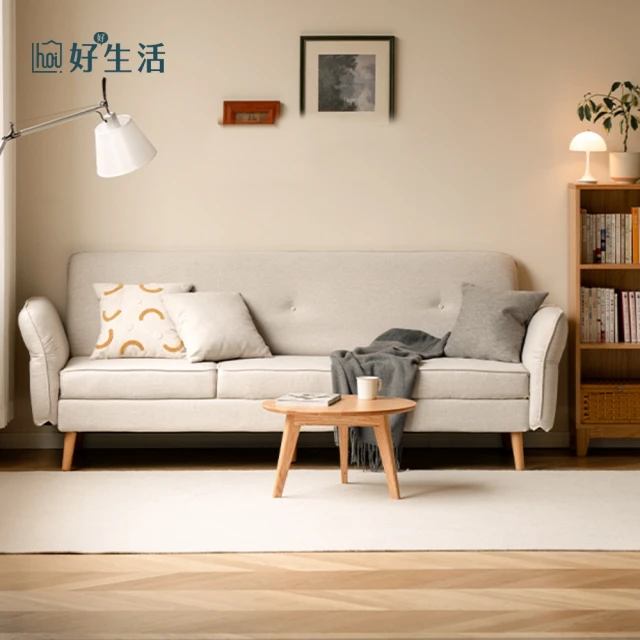 Taoshop 淘家舖 J木屋實木沙發床客廳可折疊兩用單人沙