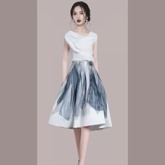 【Very Buy 非常勸敗】法式名媛洋裝2022夏季新款設計感小眾套裝時尚氣質兩件式套裝