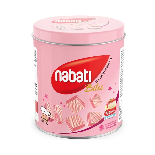 即期品 Nabati 麗芝士 草莓風味起司威化餅(300g)