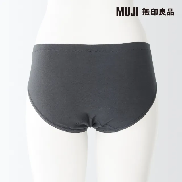 【MUJI 無印良品】女有機棉混彈性天竺日常型生理內褲(共2色)