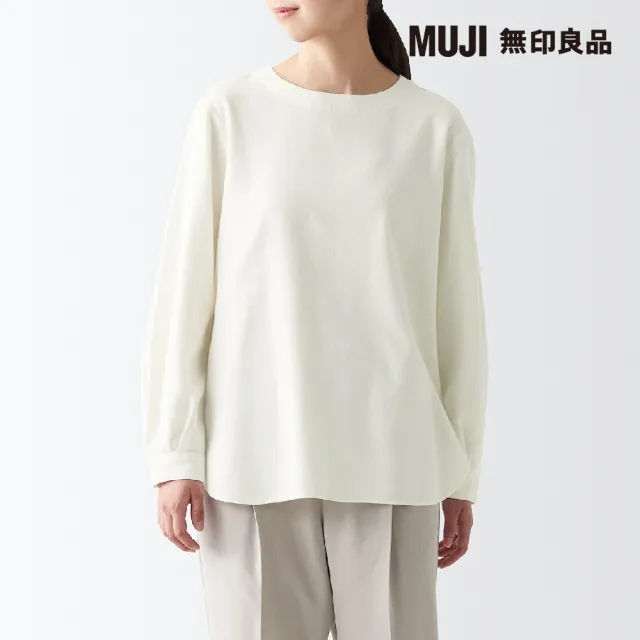 【MUJI 無印良品】女雙面起毛法蘭絨長袖套衫(共6色)