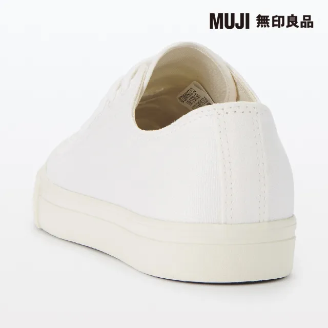 【MUJI 無印良品】撥水加工舒適休閒鞋(柔白)