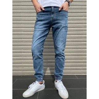 【Last Taiwan Jeans 最後一件台灣牛仔褲】彈力錐形 牛仔束口褲 台灣製造(共4色)