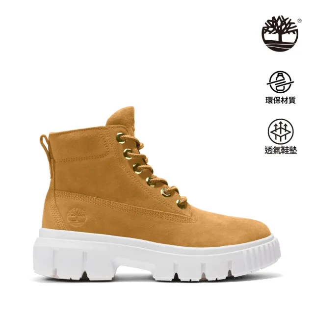 【Timberland】女款小麥色磨砂革休閒靴(A5P2D231)