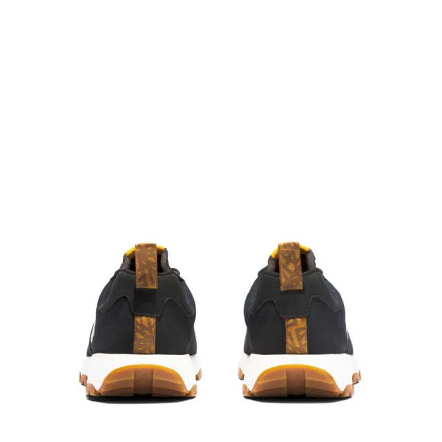 【Timberland】男款黑色磨砂革低筒休閒鞋(A5TKV015)