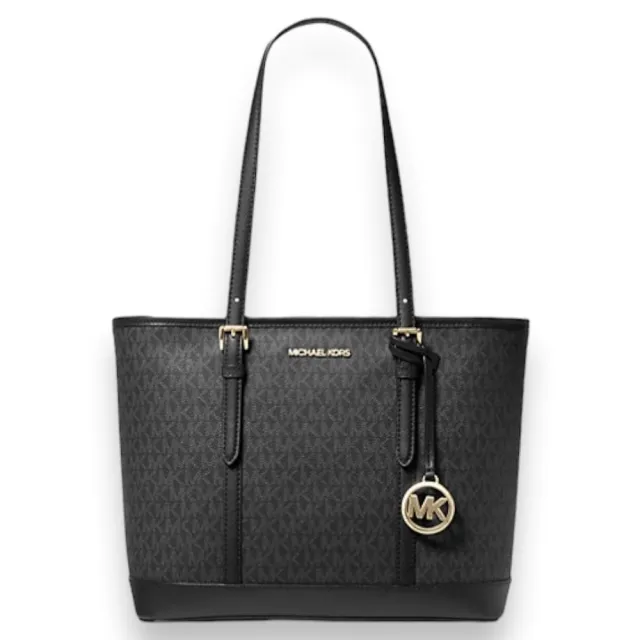 【Michael Kors】MK女生托特包 大款 JET SET 滿版防刮材質 女款 肩背包(MK 托特包 肩背包 多色可選)