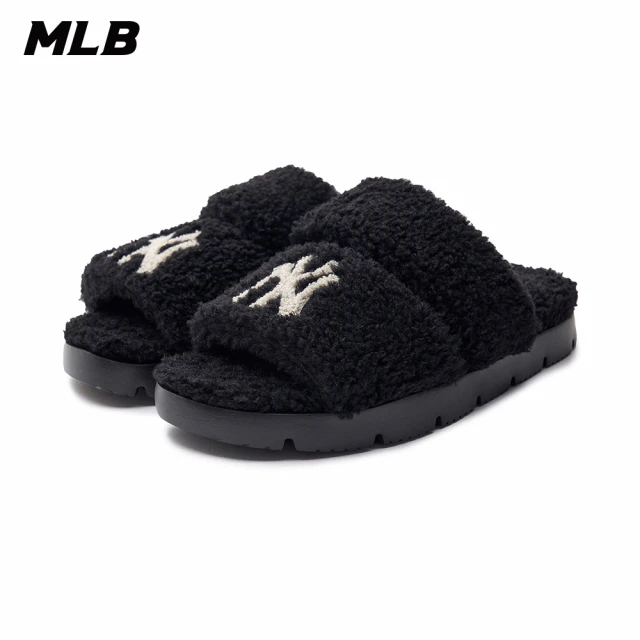 MLB Chunky雙帶拖鞋 FLEECE系列 紐約洋基隊(3ALPWSL36-50BKS)