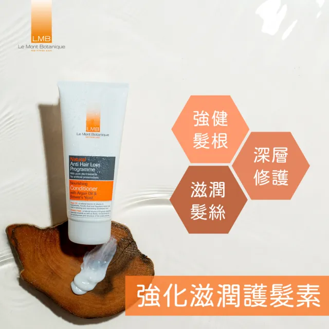 【Le Mont Botanique】LMB強化滋潤護髮素 200ml(護髮/頭皮護理/強健受損髮根/歐盟認證)