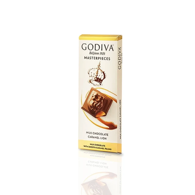 GODIVA 經典大師系列-焦糖牛奶巧克力 86g(歐洲原裝進口)