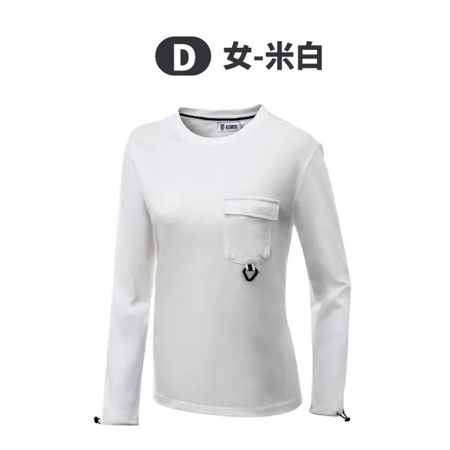 【K-SWISS】長袖T恤 Pocket / Cuff SL Tee-男女-八款任選