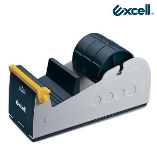 【Excell.tw】Excell ET-337三軌桌上型膠帶臺(穩定防滑 鐵製工業風切臺 安全護蓋 文具膠帶切割器)