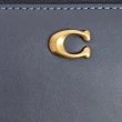 【COACH】COACH 專櫃款SLIM 光滑面全牛皮長夾禮盒組兩色可選 藍灰色/酒紅色