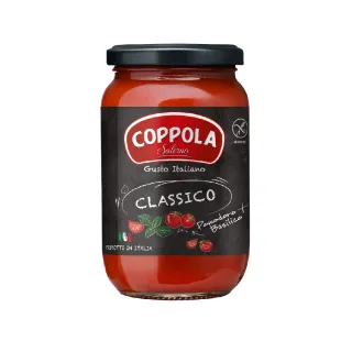【Coppola】無加糖番茄羅勒麵醬 350gx1罐