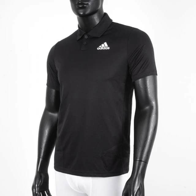 【adidas 愛迪達】H.RDY POLO 男 Polo衫 短袖 上衣 運動 訓練 網球 快乾 涼爽 黑(HC2716)