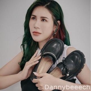 【Ann’S】ANNSTAR 丹妮婊姐聯名-創新學院2way可換鞋面設計樂福鞋5cm(黑)