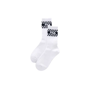 【FILA官方直營】素色格紋造型中筒襪-白色(SCY-1301-WT)