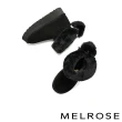 【MELROSE】美樂斯 率性可愛兔毛球造型鍊條牛磨砂皮厚底短靴(黑)