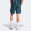【adidas 愛迪達】M CE Q3 SHO 男 短褲 亞洲版 運動 休閒 工裝口袋 舒適 愛迪達 藍綠(IA3084)