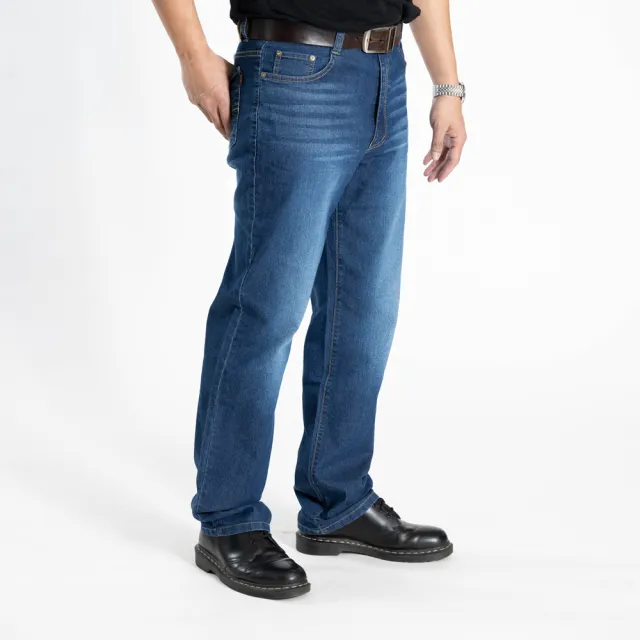 【Last Taiwan Jeans 最後一件台灣牛仔褲】中直筒 台灣製牛仔褲 中藍 #97512(四季款、中彈力)