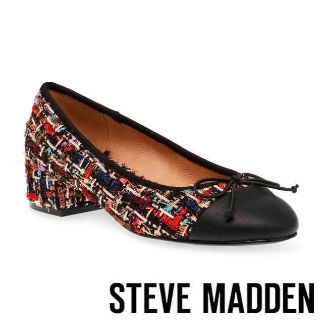 【steve madden】CHERISH-C 拼接蝴蝶結中低跟鞋(彩色)