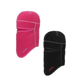 【Phenix】童刷毛保暖頭套粉紅色/黑色PHHA2KAP01(護臉/護頸套/保暖頭套/滑雪)