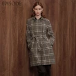 【EPISODE】氣質保暖羊毛正肩修身羊毛大衣外套E34C03（格紋）